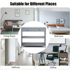 3-Tier Console Table with 1 Drawer and 2 Storage Shelves