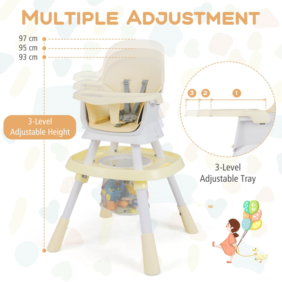 SEDOL 16-in-1 "Ultimate Explorer" High Chair & Activity Center — Convertible Sensory Station, Building Block Table, Booster Seat, and High Stool with 360° Rotating Seat – 6-36 Months