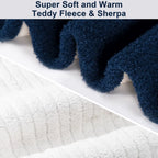 SEDOL Electric Heated Throw Blanket – Sherpa Fleece Warm Overblanket with 20–48°C Heat Settings, Auto-Off Timer, Washable & Overheat Protection