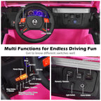 SEDOL 2-Seater 12V Electric Kids Ride-On Truck with Dual Storage Compartments Parental Remote Control High-Capacity 7Ah Battery and All-Terrain Spring Suspension – 50kg Limit