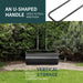 63 L Heavy-Duty Lawn Roller – Steel Garden Grass Roller with U‑Handle & Drain Plug