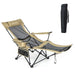 Camping Lounge Chair with Detachable Footrest