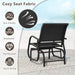 Glider Rocking Chair – Outdoor Swing Seat with Steel Frame & Breathable Fabric