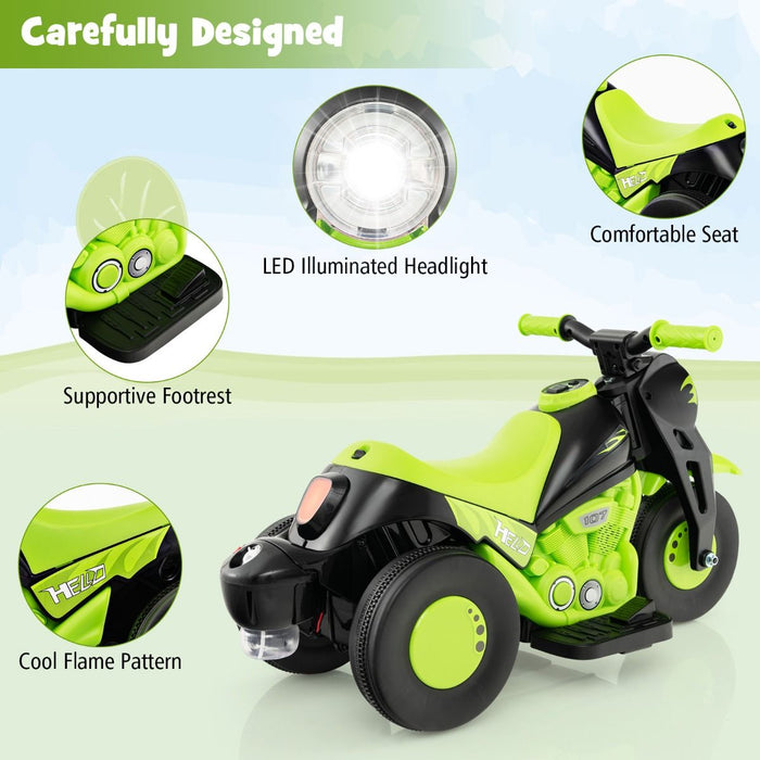 6V Kids Electric Motorcycle – Bubble Maker, Music & LED Headlights