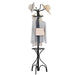 Modern Freestanding Metal Coat Stand with 12 Hooks