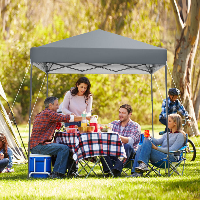 2x2m Pop-Up Canopy Tent with Adjustable Height
