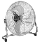 SEDOL 12" Chrome Floor Fan with 3 Speed Settings and Tilting Head Feature