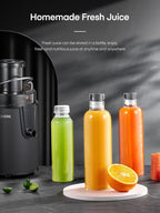 SEDOL Centrifugal Juicer Machine 900W Max Power Fruit and Vegetable Extractor with 3-Inch Large Feed Chute 3-Speed Control Stainless Steel Micro-Mesh Filter Includes Recipe Book and Cleaning Brush