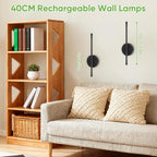 SEDOL 2-Pack Battery Operated Wall Lights Rechargeable Wireless Wall Sconce with Remote Dimmable LED Picture Light with Timer Magnetic Tool-Free Installation for Bedroom and Hallway