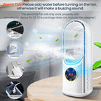 SEDOL Bladeless Portable Air Conditioner Mini USB Evaporative Air Cooler with 6 Wind Speeds and 6H Timer Silent Desktop Cooling Fan for Bedroom Office and Personal Travel