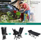 SEDOL Heavy-Duty Folding Camping Bed for Adults | 250KG Load Capacity Sturdy Camp Cot with Extra Thick Removable Mattress | Double-Layer 1200D Oxford Fabric Sleeping Bed for Travel Office and Outdoor