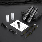 SEDOL 2-Pack Ultra-Bright Rechargeable LED Torches | High-Powered XHP70.2 Chip with 5000mAh Emergency Power Bank | IPX7 Waterproof & 1000m Zoomable Beam | Professional Tactical Torch Set for Camping and Emergencies