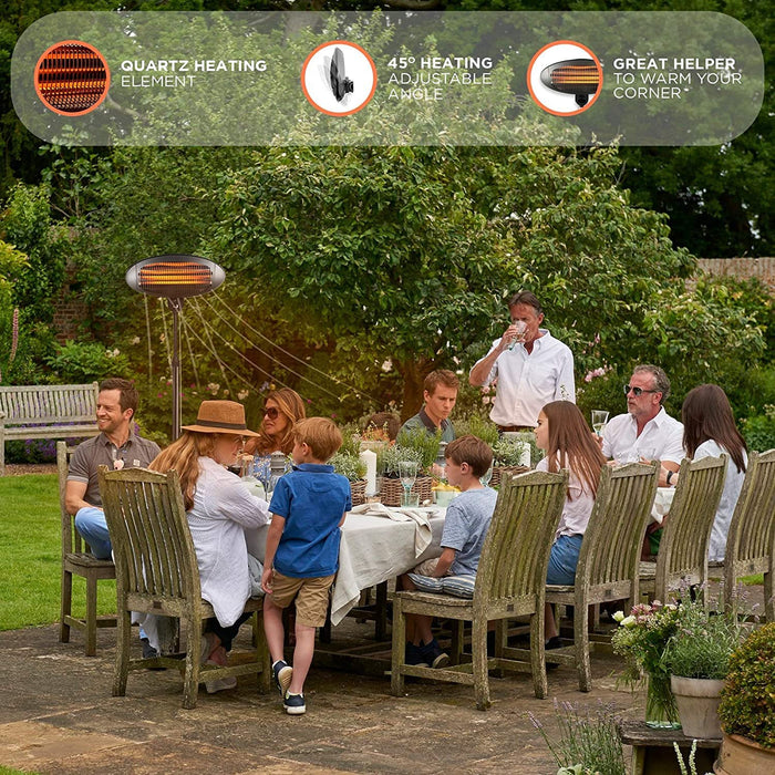 SEDOL Electric Patio Heater - 2KW Quartz Halogen Heater
