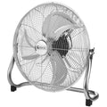 SEDOL 12" Chrome Floor Fan with 3 Speed Settings and Tilting Head Feature