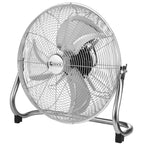 SEDOL 12" Chrome Floor Fan with 3 Speed Settings and Tilting Head Feature