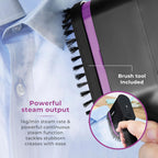 SEDOL Handheld Garment Steamer 1400W Portable Clothes Steamer with Ceraglide Ceramic Soleplate Vertical Steam Iron for Travel and Home LED Display and Brush Attachment
