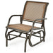 Glider Rocking Chair – Outdoor Swing Seat with Steel Frame & Breathable Fabric