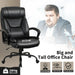 Executive Office Chair Height Adjustable Leather Computer Desk Chair with Rocking Backrest