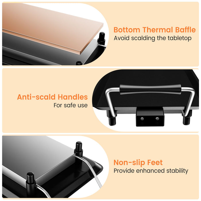 XXL Teppanyaki Table Grill – 90 × 23 cm XXL Electric Teppanyaki Hot Plate 2000W