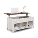 Rising Center Table with Lift Top Hidden Compartment