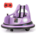 SEDOL 12V High-Performance Kids Bumper Car with 5-Point Safety Harness 360° Zero-Turn Dual Joysticks and 5-Mode LED Light Show – 12V Powered for Ages 3+