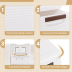 3/4/5-Drawer Narrow Storage Cabinet for Small Space