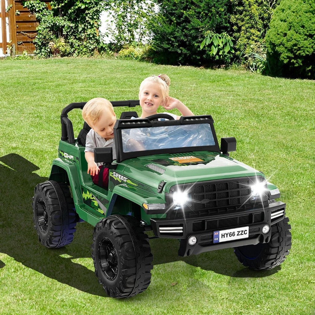 SEDOL 24V Double-Seater High-Power Kids Ride-On Truck with Parental Remote Control Dual High-Speed Motors LED Light Bars and 2-Hour Long-Play Battery – 35kg Capacity