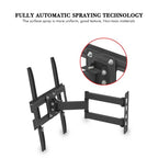 TV Stand for 32–65 Inch Screens – Single Arm Swivel Mount with Small Base, Tilt & Height Adjustable Bracket