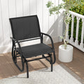 Glider Rocking Chair – Outdoor Swing Seat with Steel Frame & Breathable Fabric