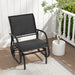Glider Rocking Chair – Outdoor Swing Seat with Steel Frame & Breathable Fabric