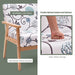 2-Seater Wooden Upholstered Loveseat with Rubber Wood Armrests
