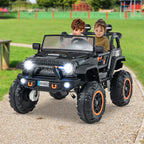 SEDOL 2-Seater 24V Kids Ride-On Truck with 4-Motor 4WD System Parental Remote Control 3-Point Safety Harness and Bonus Digging Shovel – 50kg Capacity