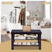 3-Tier Bamboo Shoe Bench for Entryway