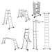 7-In-1 Folding Multi-Purpose Extension Aluminum Ladder