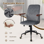 Adjustable Velvet Rocking Leisure Chair with Padded Seat