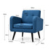 Mid-Century Modern Upholstered Accent Chair with Rubber Wood Legs