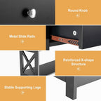 3-Tier Console Table with 1 Drawer and 2 Storage Shelves