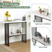 2-Tier Faux Marble Console Table for Entryway Living Room Bedroom