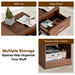 2-Tier Nightstand with Drawer and Open Component