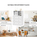 3-Drawer Dresser with 2 Open Compartments for Living Room Bedroom