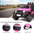 SEDOL 2-Seater 12V Electric Kids Ride-On Truck with Dual Storage Compartments Parental Remote Control High-Capacity 7Ah Battery and All-Terrain Spring Suspension – 50kg Limit
