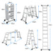 7-In-1 Folding Multi-Purpose Extension Aluminum Ladder