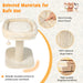 2-Tier Cat Tree with Sleeping Perch Sisal Scratching Plate and Ball