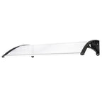 120x80cm Door Canopy – Outdoor Rain Cover Awning for Front Door, Window or Patio (White/Black)