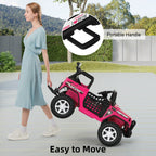 SEDOL 2-Seater Kids Ride-On Truck 12V Battery Powered Electric Car with Parental Remote Control Spring Suspension Rocking Mode and Bluetooth/USB Audio – 50kg Capacity