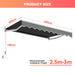10x8ft Retractable Awning with Crank Handle