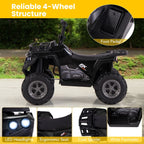 6V Kids Quad Ride-On – One-Button Start ATV with Tread Tires & MP3 Player