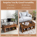 Rising Center Table with Lift Top Hidden Compartment