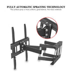 TV Stand for 32–70 Inch Screens – Double Arm Mount with Large Base, Height Adjustable, Swivel Tilt Bracket
