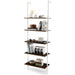 5-Tier Ladder Shelf with Steel Frame for Living Room Bedroom Office